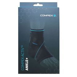 Compex Activ Ankle+ Chevillere Contention Sportive Avec Sangle L