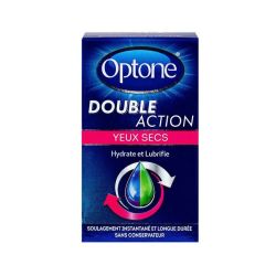 Optone Double Action S Oculaire Yeux Secs Fl/10Ml