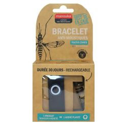 Manouka Bracelet Anti-Moustique Adulte Noir