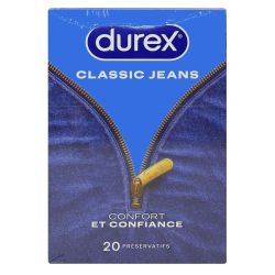 Durex Classic Jeans Preservatif Lubrifie Etui/20