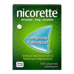 Nicorette Microtab 2 Mg Cpr Subl Plq/100