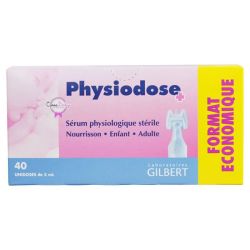 Physiodose Sol Serum Physiologique 40Unidoses/5Ml