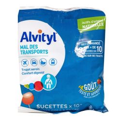 Alvityl Sucette Mal Des Transports Cola Fraise Sach/10