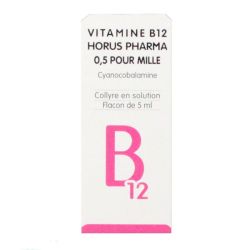 Vitamine B12 Horus Pharma 0,5 Pour Mille Collyre En Sol Fl/5Ml