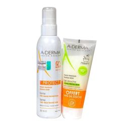 Aderma Protect Spf50+ Spray Fl/200Ml+Gel Douche Hydra 100Ml