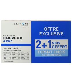Granions Pro Keracys Cheveux 4 En 1 Cpr 3B/90
