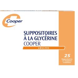 Suppositoires A La Glycerine Cooper Suppos En Recipient Multidose Adultes Sach/25