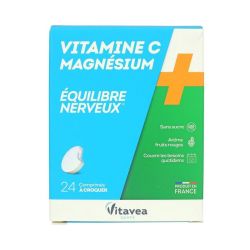 Vitavea Vitamine C + Magnesium Cpr A Croquer 2T/12