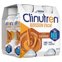 Clinutren Boisson 2 Kcal Nutriment Caramel 4Bouteilles/200Ml