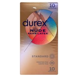 Durex Nude Preservatif Lubrifie Sans Latex B/10
