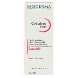Bioderma Crealine Fort Cr Hydratante Apaisante Peau Intolerante T/40Ml