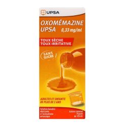 Oxomemazine Upsa 0,33 Mg/Ml S Buv Sans Sucre Edulcore A L'acesulfame Potassique Fl/125Ml