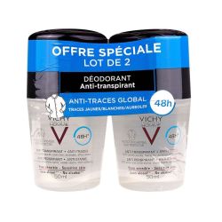 Vichy Homme Deodorant Anti-Transpirant Anti Trace 48H 2Billes/50Ml