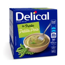 Delical Puree Hp Hc Nutriment Petit Pois 4Bols/200G