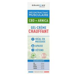 Granions Decontractant Musculaire Gel Creme Chauffant Cbd Arnica T/75Ml