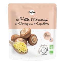 Popote Aliment Infant Les Petits Morceaux Champignons Coquillettes Gourde/190G