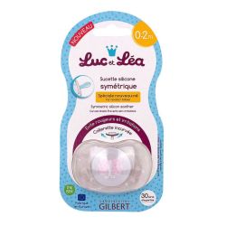 Luc Et Lea Sucette Symetrique Nouveau-Ne 0-2Mois Rose