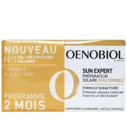 Oenobiol Sun Expert Caps Preparateur Solaire Peau Sensible 2Pots/30