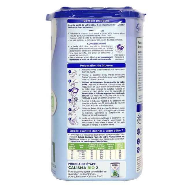 Gallia Calisma Bio 1 Lait Pdre B/800G
