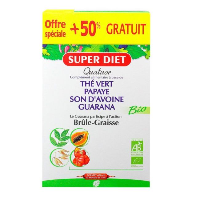 Superdiet Quatuor Bio S Buv Brule Graisse 30Amp/15Ml