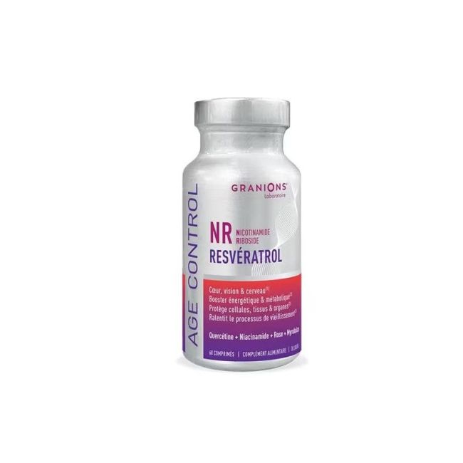 Granions Complexe Age Control Nr Resveratrol Niacinamide Riboside Cpr Pilulier/60