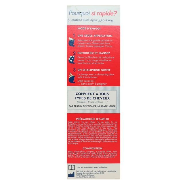 Deparaz-Pro Crystal Lot Anti-Poux Et Lentes Nouvelle Generation 100% Efficace Sans Peignage Fl/100Ml