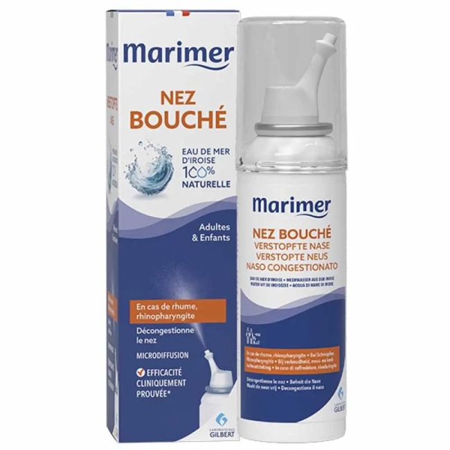 Marimer Spray Nasal Nez Bouché Rhume Eau de Mer 100ml