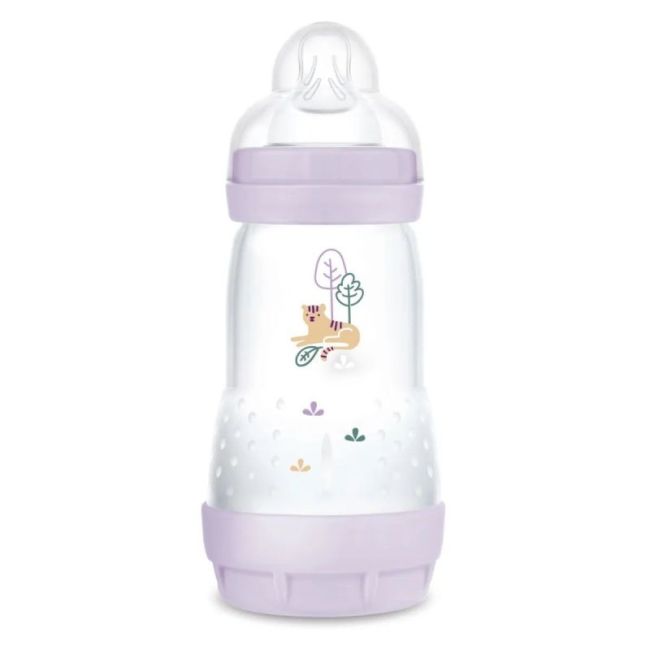 Mam Easy Start Nature Biberon Tetine Debit 2 Lilas 260Ml