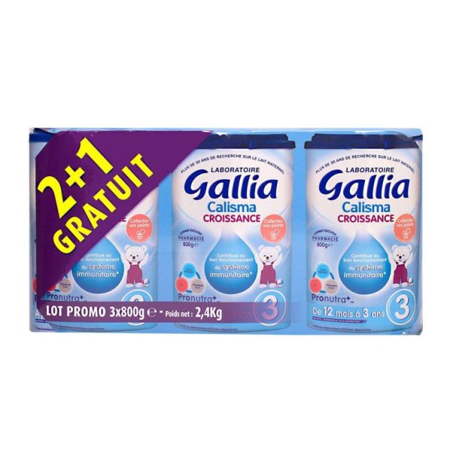Gallia Calisma Croissance Lait Pdre 3B/800G