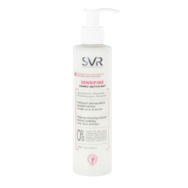 Svr Sensifine Dermonettoyant Lait Nettoyant Demaquillant Apaisant Intense Fl Pompe/200Ml