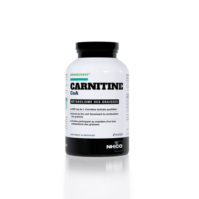Nhco Carnitine Coa Gel Metabolisme Et Graisses Pilulier/100
