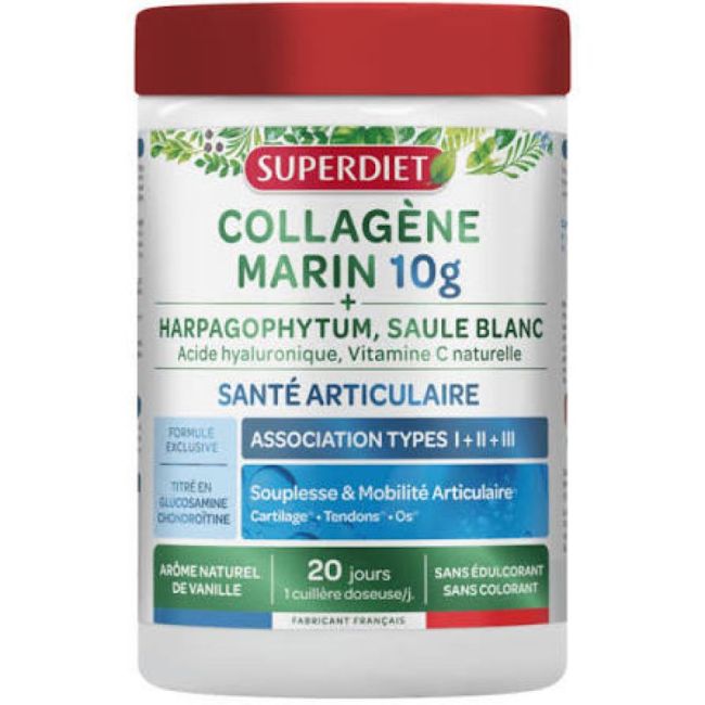 Superdiet Collagene Marin 10 G Pdr Confort Articulaire Pot/220G