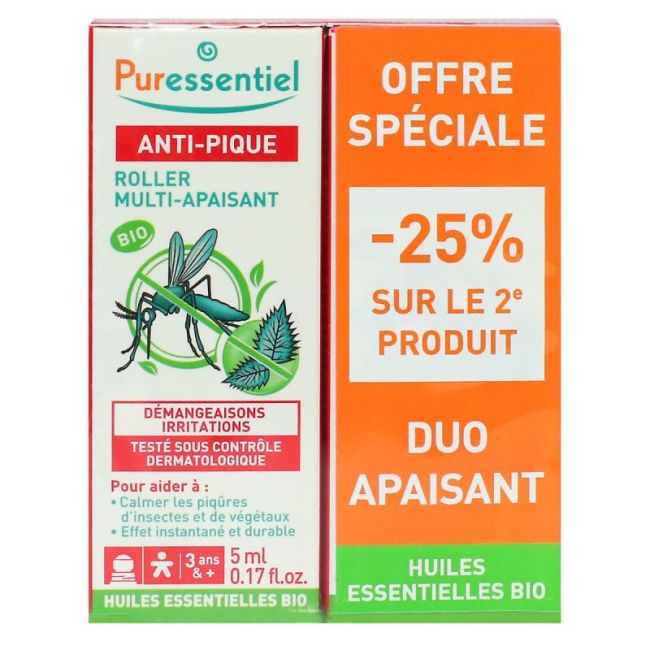 Puressentiel Anti-Pique Roller Multi-Apaisant Bio 2/5Ml -25% Sur Le 2Eme