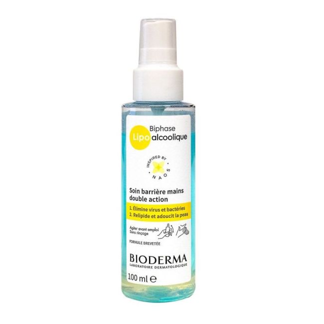 Bioderma Biphase Lipo Alcoolique Sol Fl Pompe/100Ml