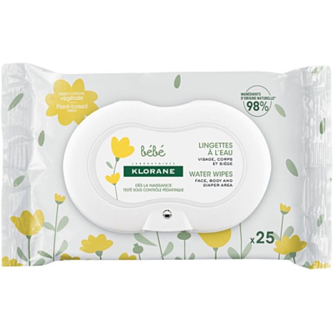 Klorane Bebe Lingette A L'eau Visage Sach/25