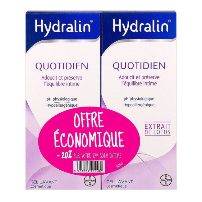Hydralin Quotidien Gel Lavant Usage Intime 2Fl/200Ml -20%