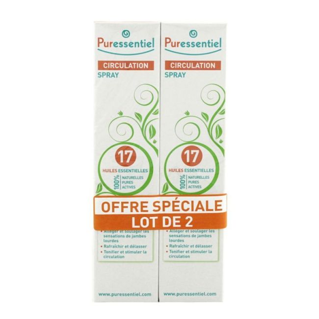 Puressentiel Circulation Spray 17 Huiles Essentielles 2Fl/100Ml