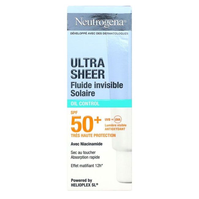 Neutrogena Ultra Sheer Spf50+ Fluide Invisible Oil Control T/50Ml