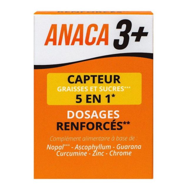 Anaca3 + Capteur Graisses Et Sucres 5 En 1 Gel Pilulier/120