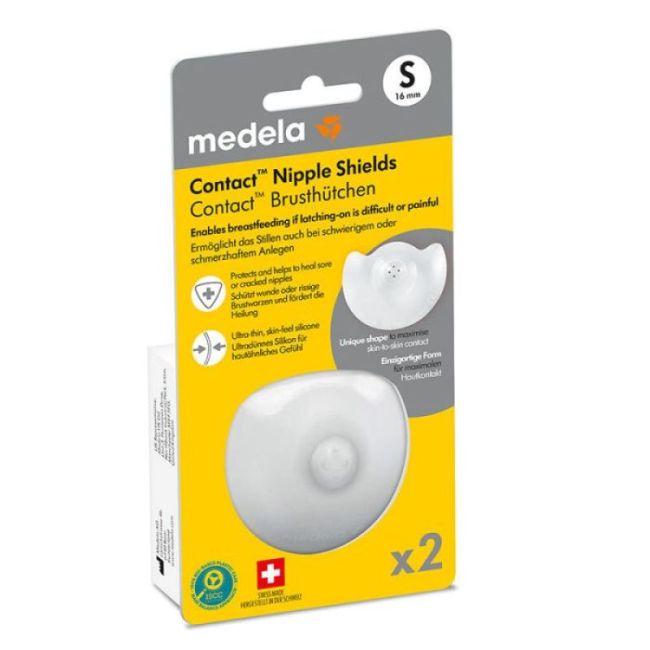 Medela Bout Sein Contact Silicone Transparent Small B/2