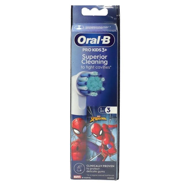 Oral B Pro Kids Brossette Spiderman Blister/3