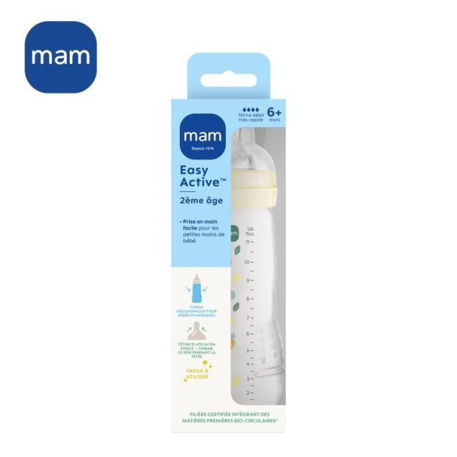 Mam Easy Active Biberon Tetine Debit X Colore Pearl 330Ml