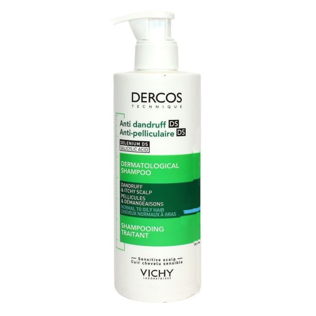 Dercos Ds Shampooing Antipelliculaire Cheveux Gras Fl Pompe/390Ml