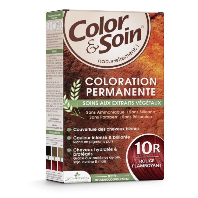 Color&Soin Kit Coloration Permanente 10R Rouge Flamboyant