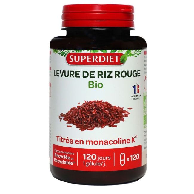 Superdiet Levure De Riz Rouge Bio Gel B/120