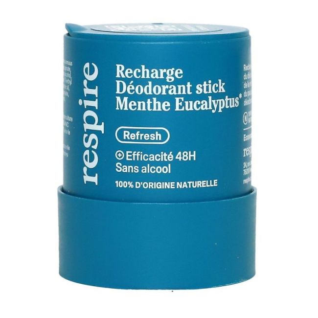 Respire Deodorant Menthe Eucalyptus Stick Rechge/50G