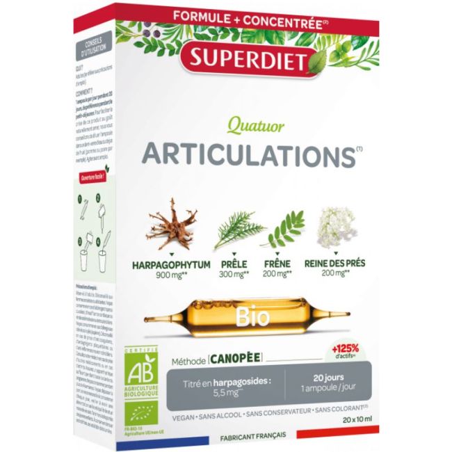 Superdiet Quatuor Bio S Buv Articulations 20Amp/15Ml