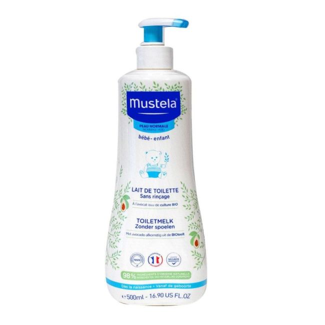 Mustela Bebe Enfant Lait De Toilette Avocat Bio Fl Pompe/500Ml