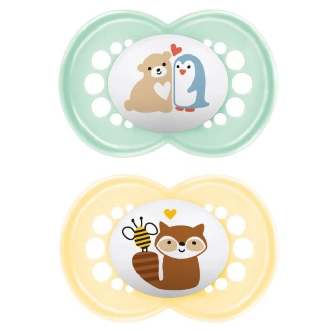 Mam Original Sucette Silicone 6Mois+ Classic B/2