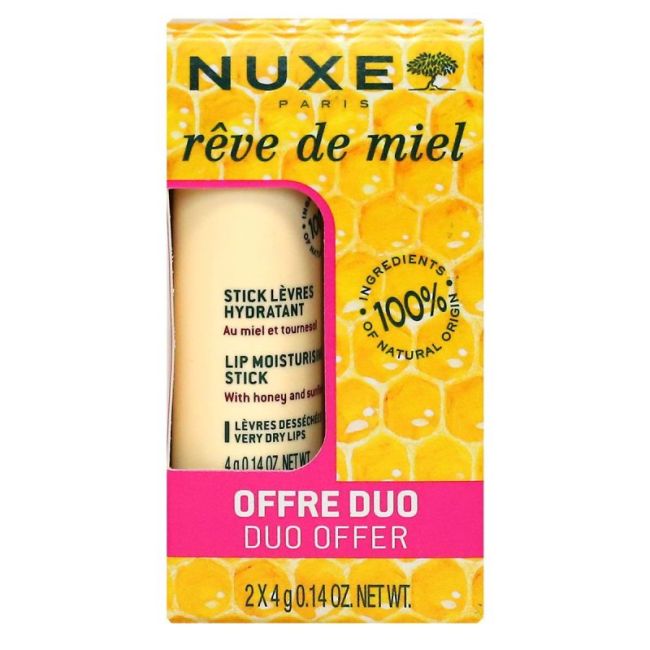 Nuxe Reve De Miel Stick Levres Hydratant 2X4G Duo